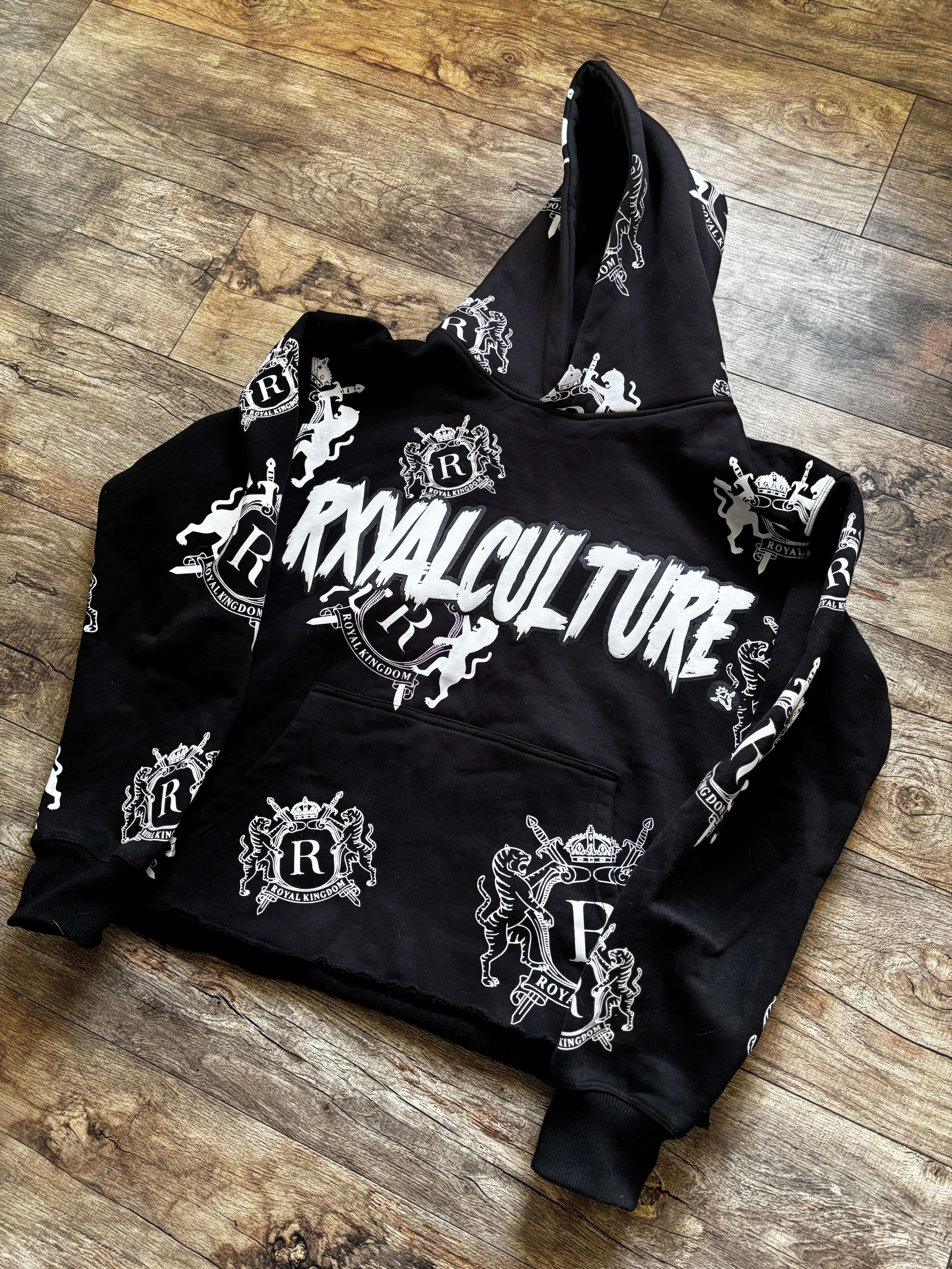 Cropped RxyalCulture Hoodie “Black”
